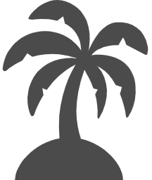 ヤシの木のアイコン